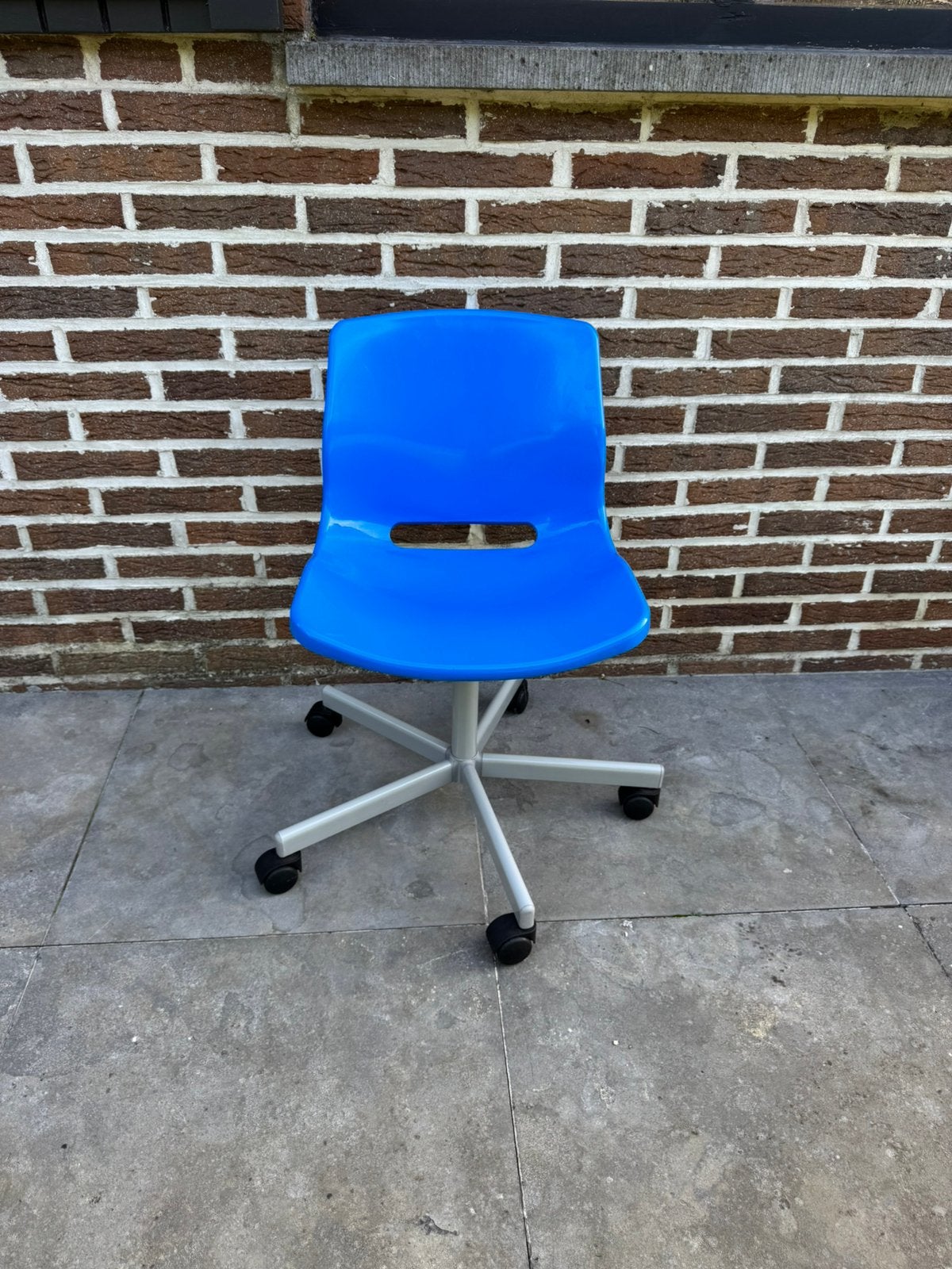 chaises de bureau IKEA snille bleu, Enlèvement, Comme neuf, Bleu