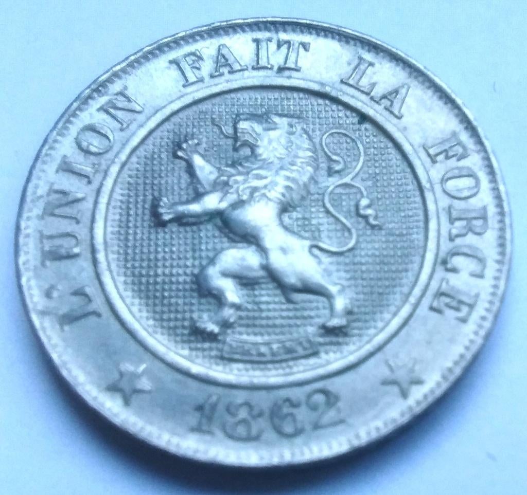 belgie 10 centimes 1862 - Leopold 1, Ophalen of Verzenden, Overig, Losse munt