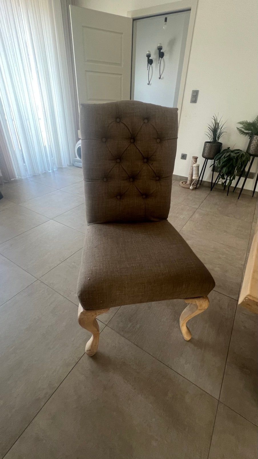 6 landelijke stoelen, Enlèvement, Utilisé, Tissus