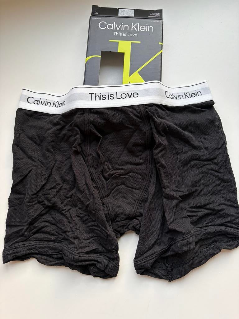 Calvin Klein Mesh Boxer, Verzenden, Zwart, Boxer