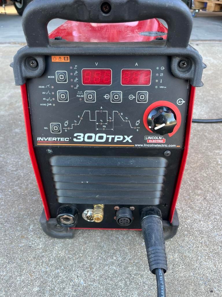 Lincoln invertec 300tpx, Doe-het-zelf en Bouw, Gereedschap | Lasapparaten, Ophalen, Gebruikt, 250 ampère, Tig