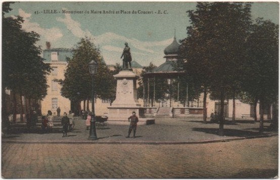 LILLE - MAIRE ANDRE, Verzamelen, Postkaarten | Themakaarten, Ophalen of Verzenden, Voor 1920, Gelopen