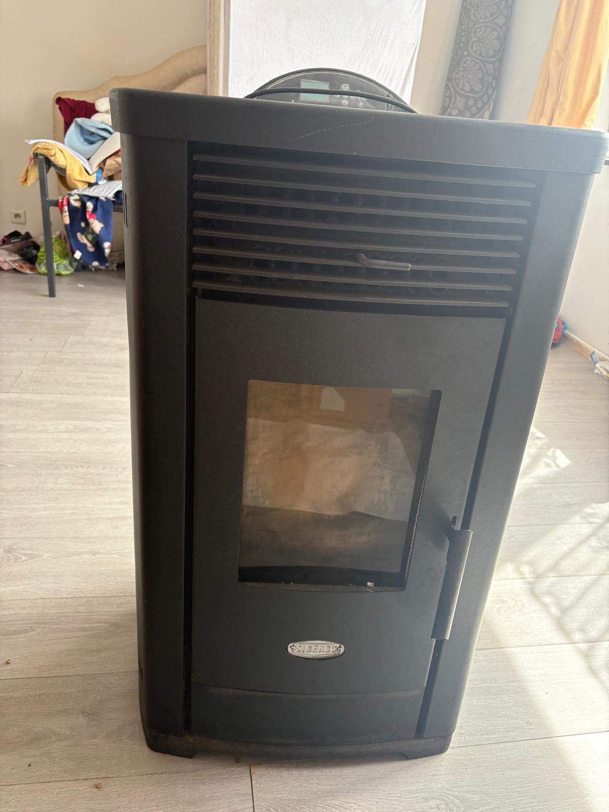 Sideros Gemini 8 Pelletkachel – 8,4 kW, Maison & Meubles, Poêles, Enlèvement, Comme neuf, Poêle à granulés