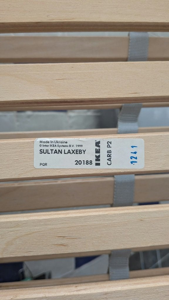 ikea - Sultan Laxeby - Lattenbodem, Huis en Inrichting, Ophalen, Gebruikt, Tweepersoons, 80 cm