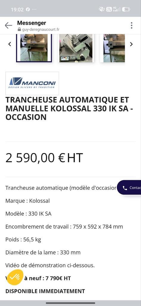 Trancheuse automatique professionnel, Articles professionnels