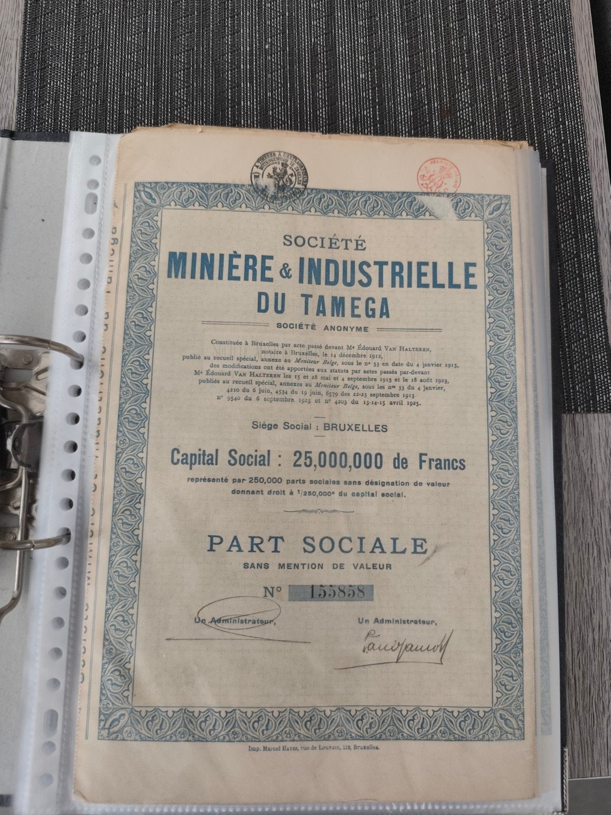 OUDE AANDEELPAPIEREN, Ophalen