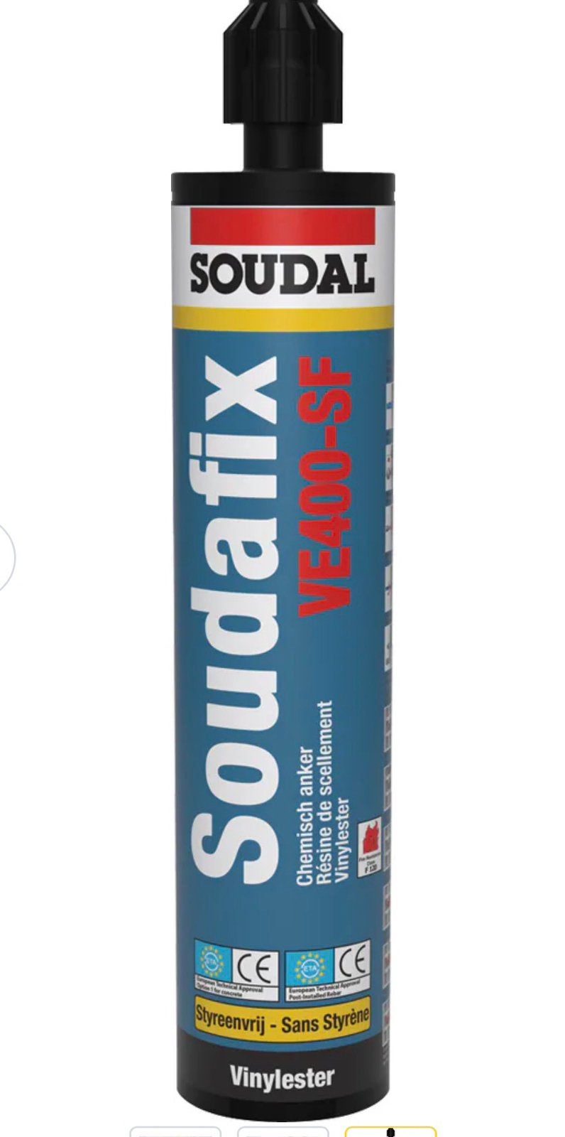 Soudal VE400-SF Chemische Anker, Bricolage & Construction, Quincaillerie & Fixations, Enlèvement, Neuf, Autres types