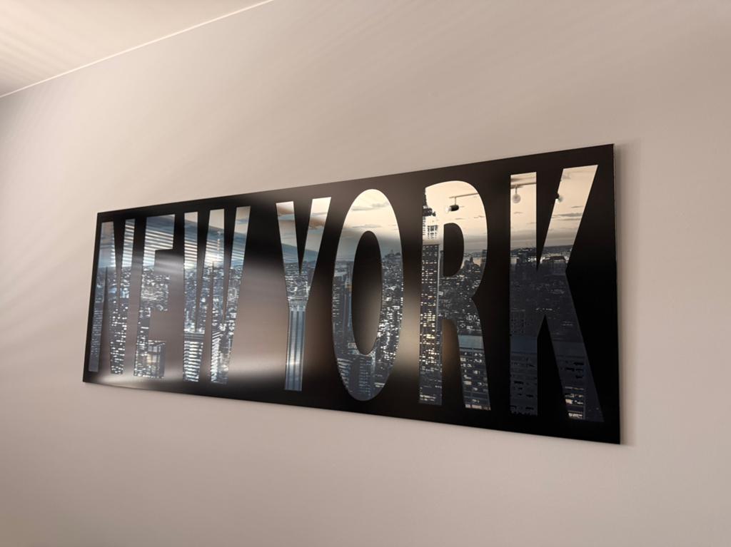 Cadre New York 140x50cm Nouveau, Enlèvement