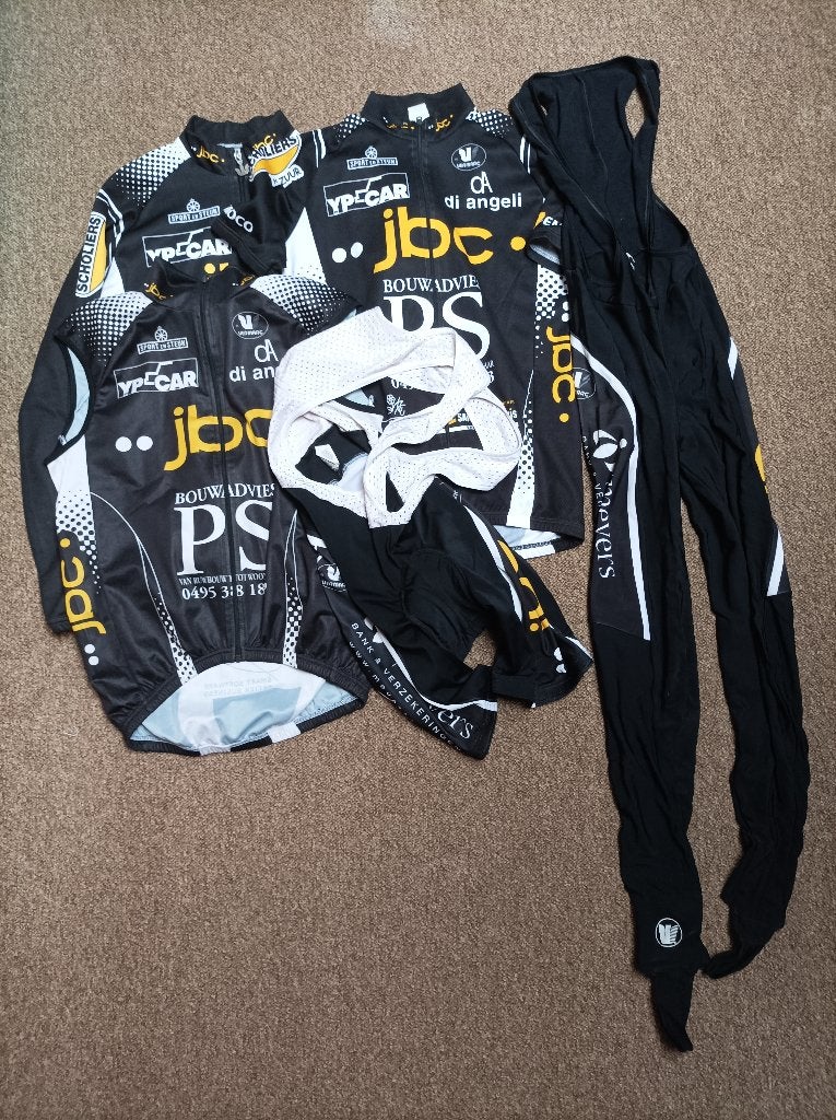 Pakket wielerkleding 5 stuks, Fietsen en Brommers, Ophalen of Verzenden, Gebruikt, XS, Bovenkleding