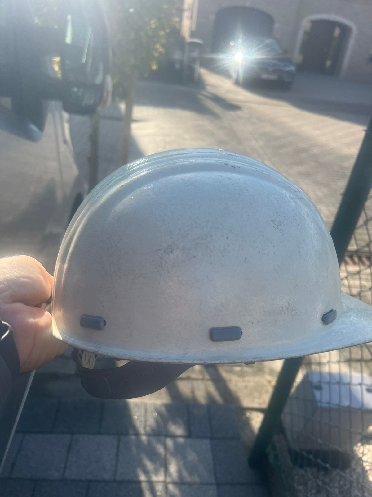 Casque chantier, Vélos & Vélomoteurs, Enlèvement, Comme neuf