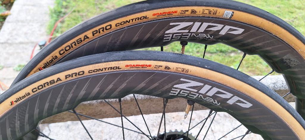 Paire de Zipp 353 NSW carbone, Zipp, Comme neuf, Enlèvement, Racefiets
