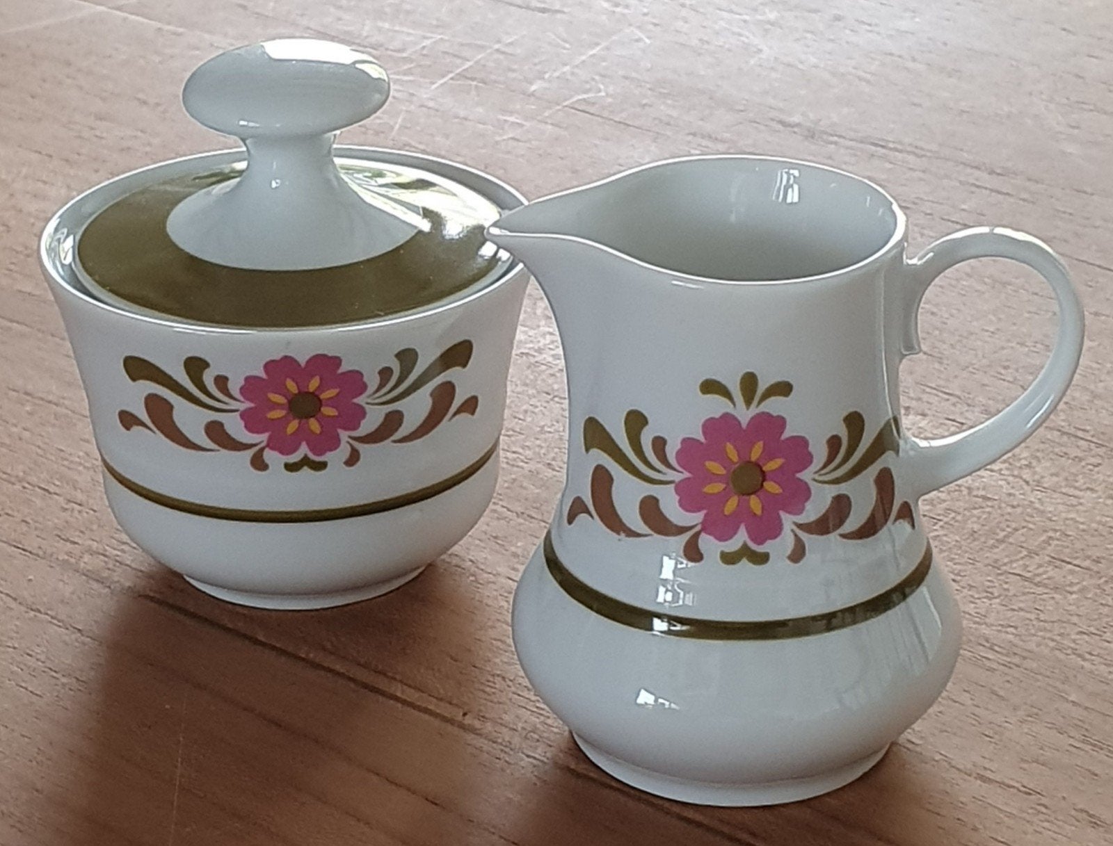 Vintage melk-en suiker set - Winterling Bavaria, Ophalen, Overige typen, Vintage, Zo goed als nieuw