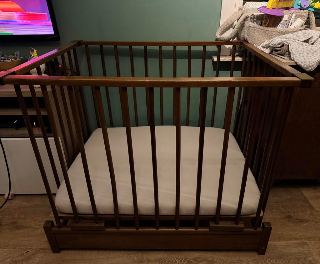 Park - matras en overtrekken, Kinderen en Baby's, Babyparken, Ophalen, Gebruikt, Vierkant, In hoogte verstelbaar