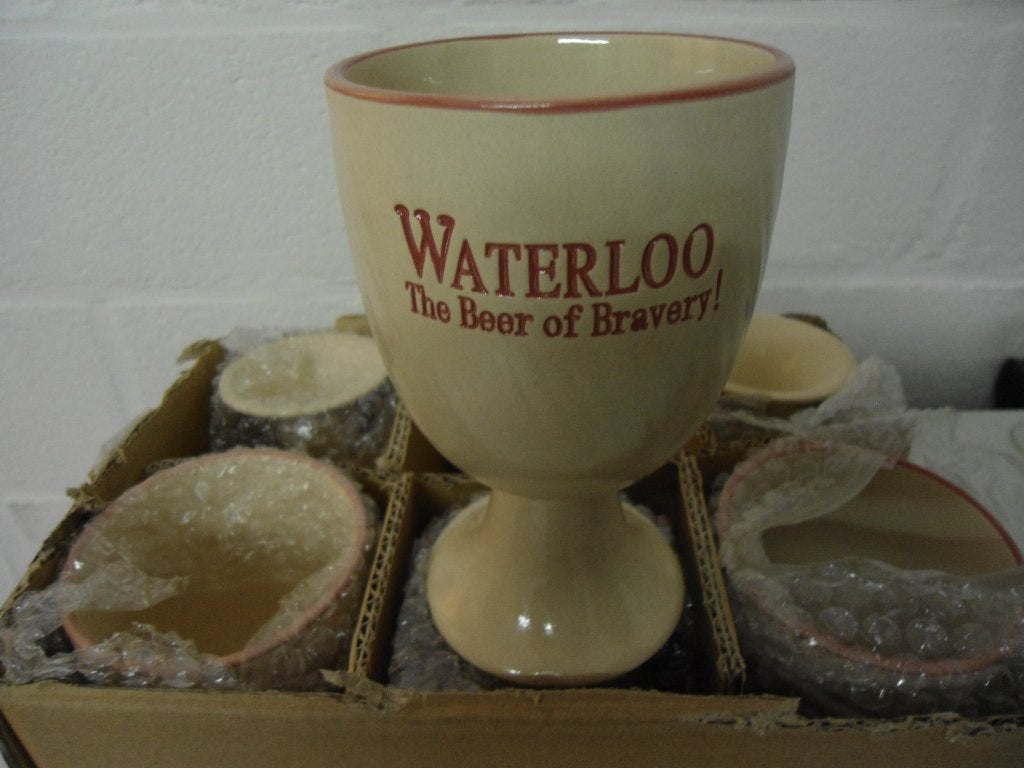 splinternieuwe waterloo stenen kelken en/of bierglazen, Ophalen of Verzenden, Nieuw
