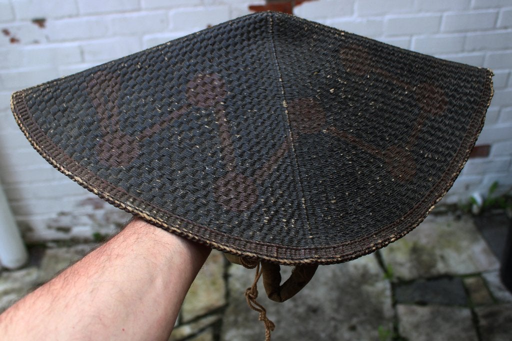 VIEUX CHAPEAU DE SAMOURAÏ DU JAPON EDO, 26 cm, Autres types, Enlèvement ou Envoi, Japon