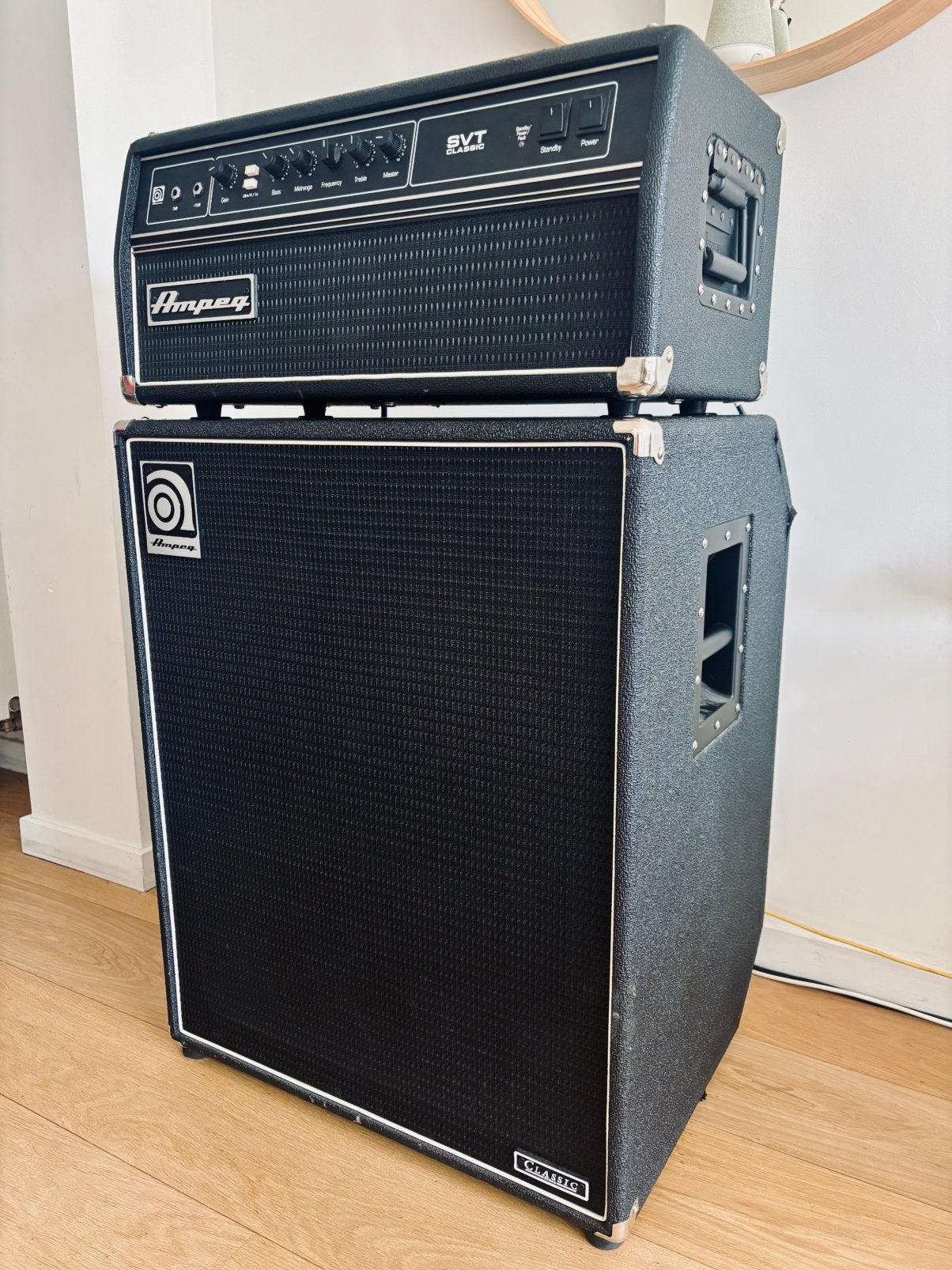 Ampeg SVT-CL + SVT-410HLF cabinet, Muziek en Instrumenten, Ophalen, Zo goed als nieuw, Basgitaar, 100 watt of meer
