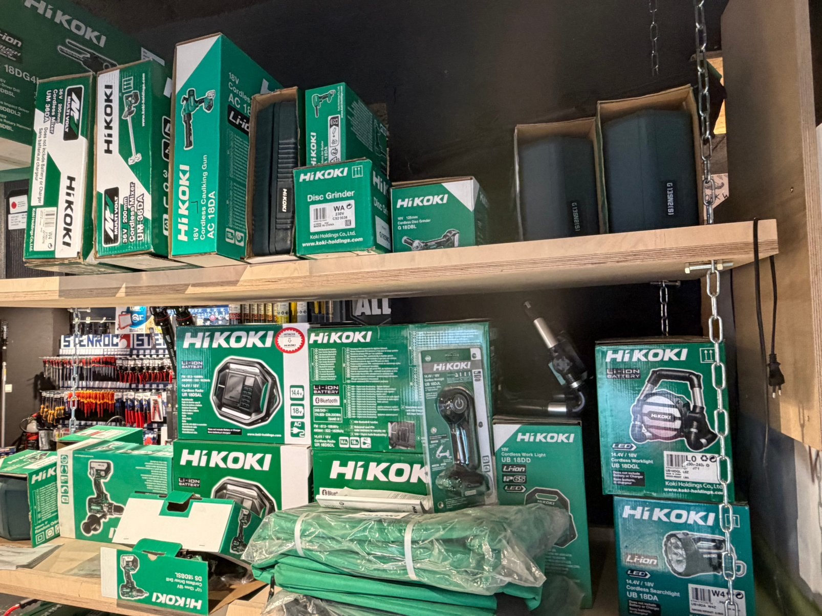 Hikoki allerhande machines – nieuw met garantie – uitverkoop, Ophalen, Zo goed als nieuw