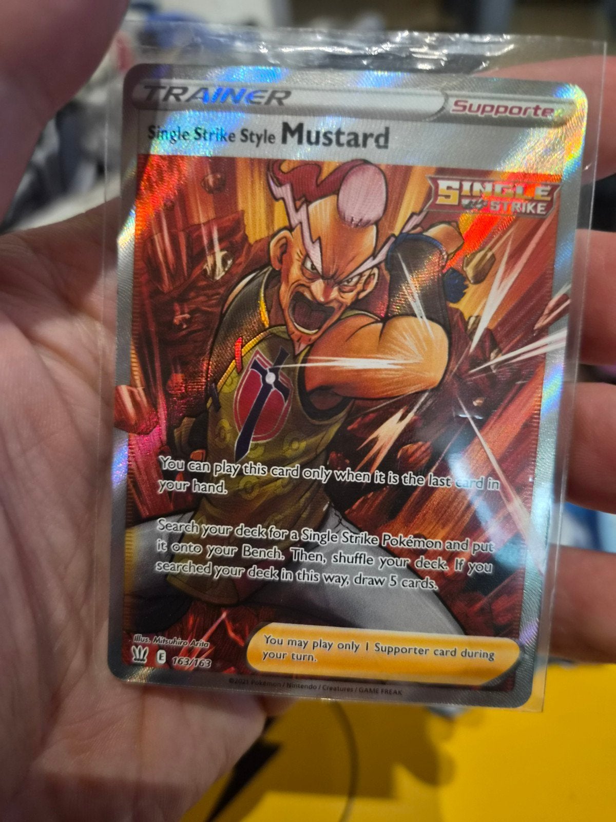 single strike style mustard 163/163, Enlèvement ou Envoi, Neuf, Cartes en vrac