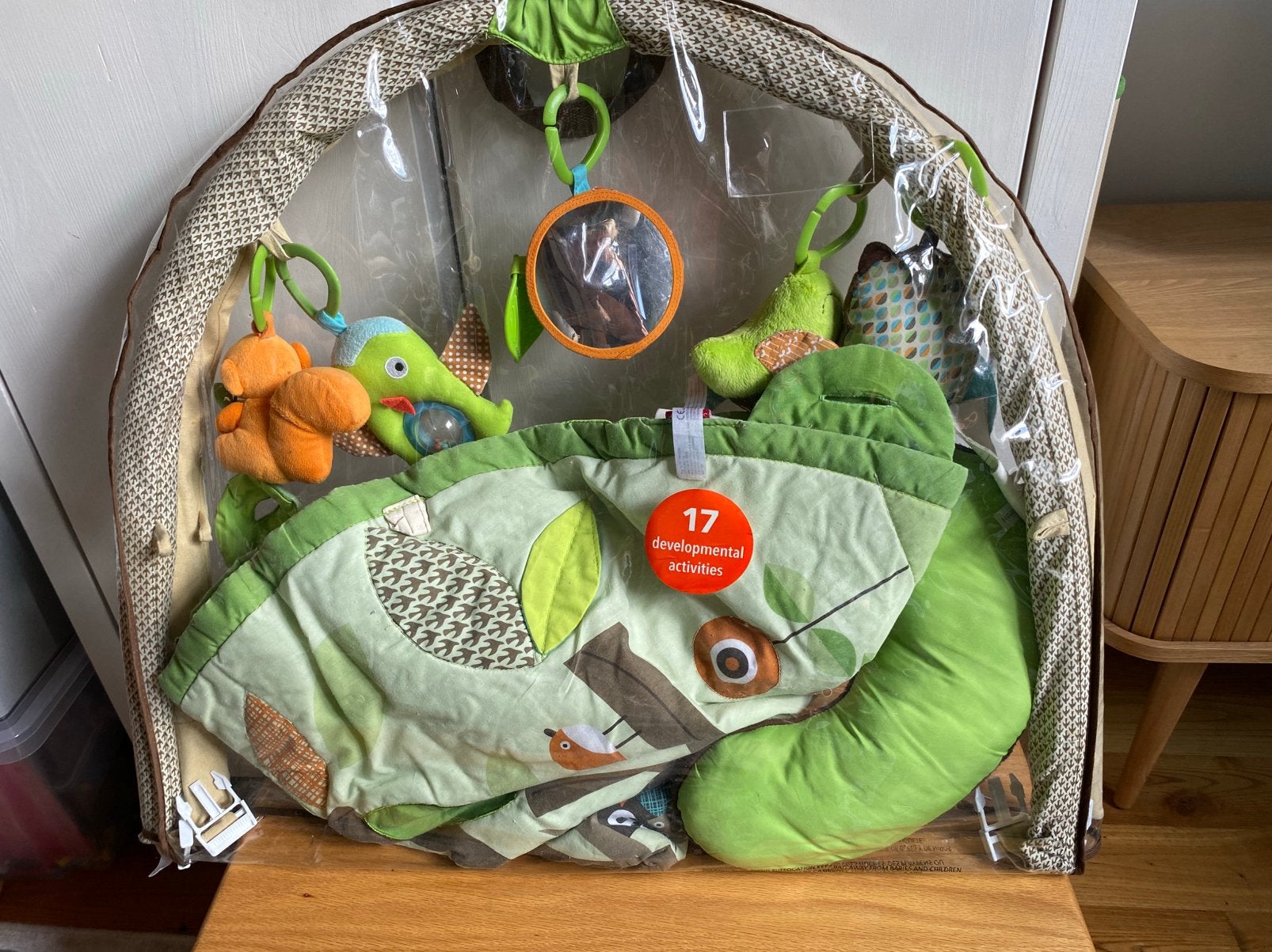 Speelmat baby treetop friends activity gym, Kinderen en Baby's, Ophalen, Gebruikt