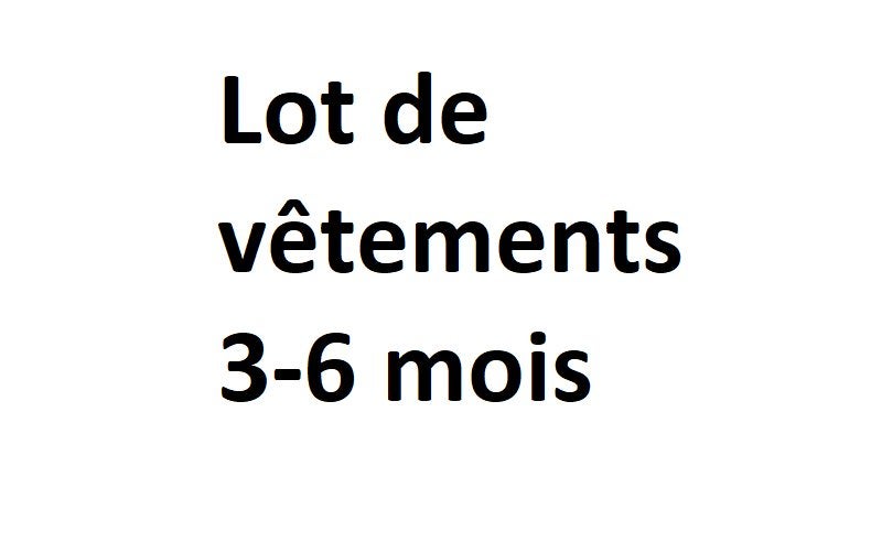 Lot de vêtements 3-6 mois, Gebruikt, Meisje, Setje, Ophalen