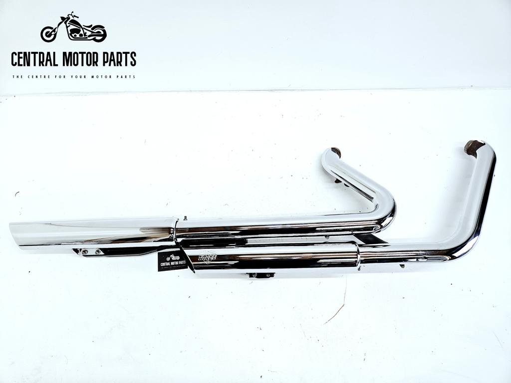 Vance and Hines 3” Twin Slash uitlaat Softail 2018-2022, Ophalen of Verzenden, Gebruikt