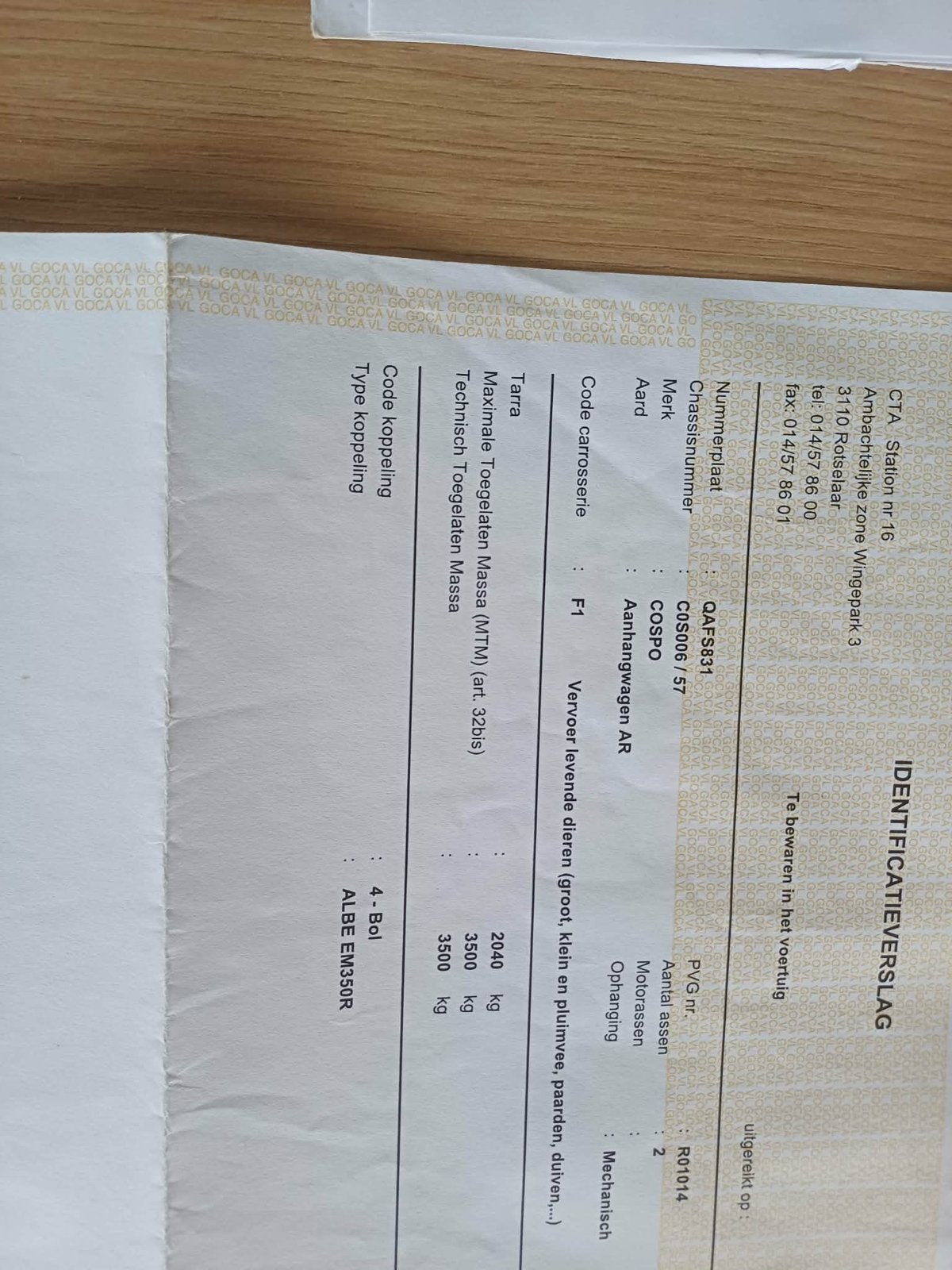 Paardentrailer, Auto diversen, Ophalen, Gebruikt