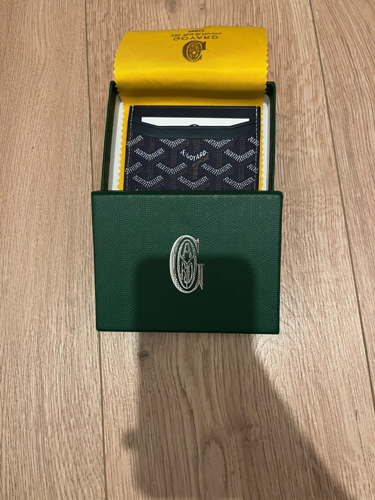 Goyard wallet, Bijoux, Sacs & Beauté, Enlèvement ou Envoi, Comme neuf, Bleu, Cuir