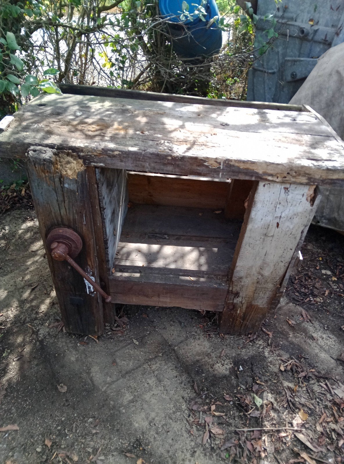 établi en bois rétro, Enlèvement