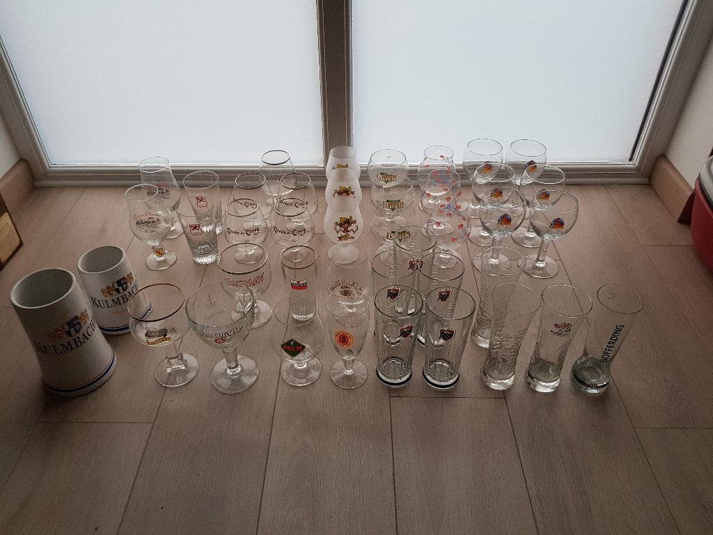 collection lot de 96 verres a biere, Collections, Enlèvement, Neuf, Verre à bière