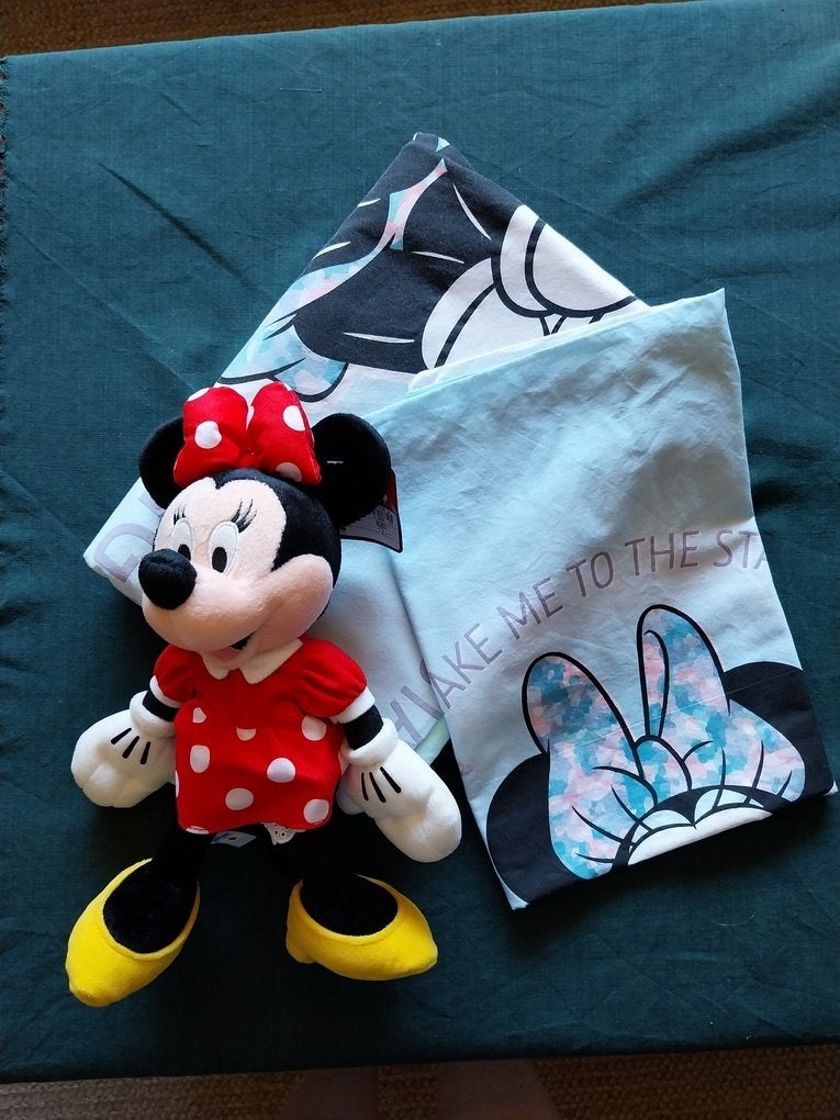 Disney Dekbedovertrek met kussensloop en bijhorende knuffel, Ophalen of Verzenden, Eenpersoonsbed, Dekbedovertrek, Wasbaar
