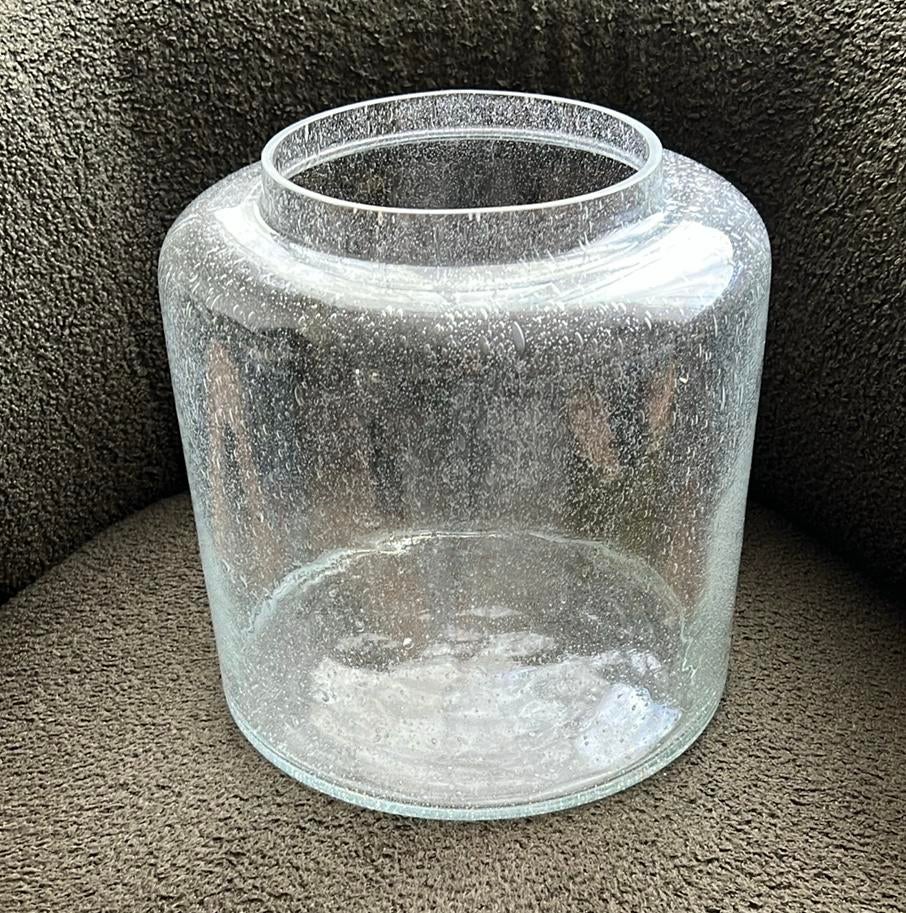 Grote vaas h 24cm, diameter 15cm, Ophalen, Gebruikt, Schaal, Glas