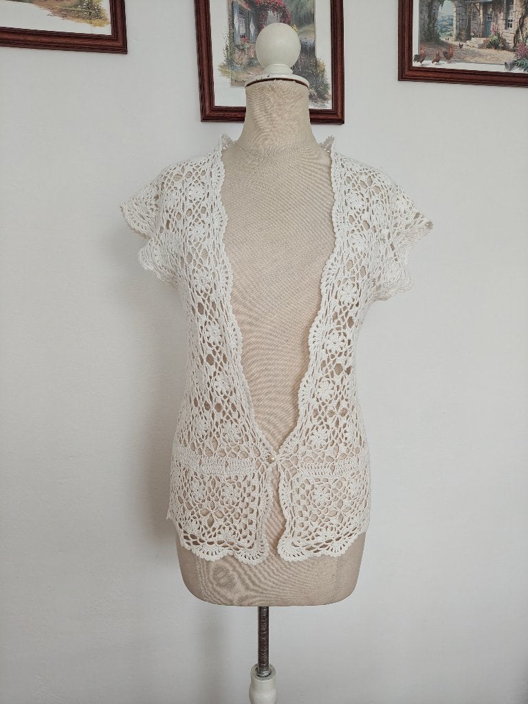 Gilet en Maille sans Manche Beige, Mills Women, Enlèvement ou Envoi, Comme neuf, Taille 36 (S)