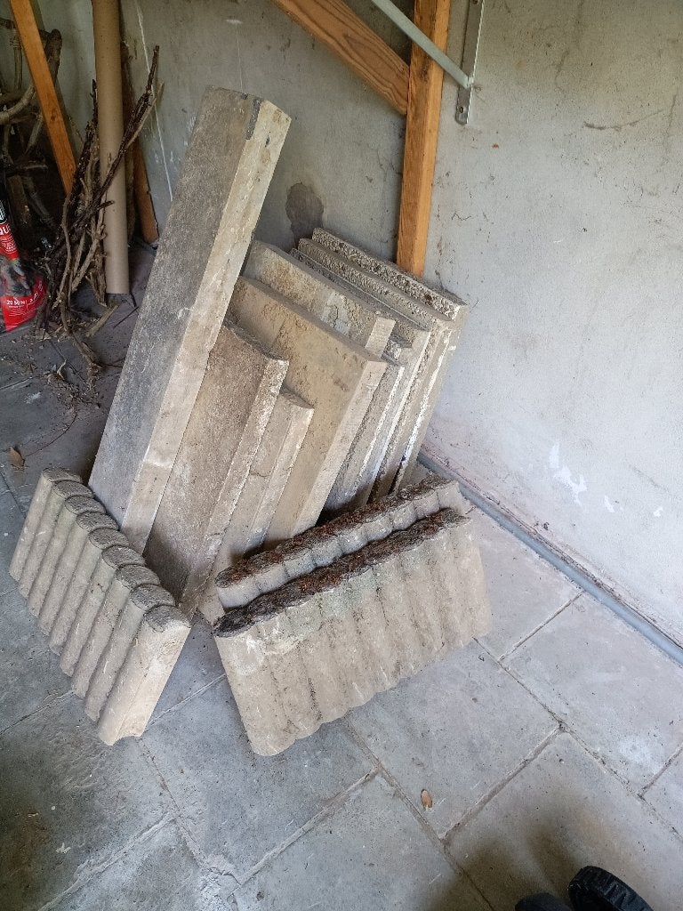 silexdallen en andere, Enlèvement, Utilisé, Béton, Tuiles de terrasse