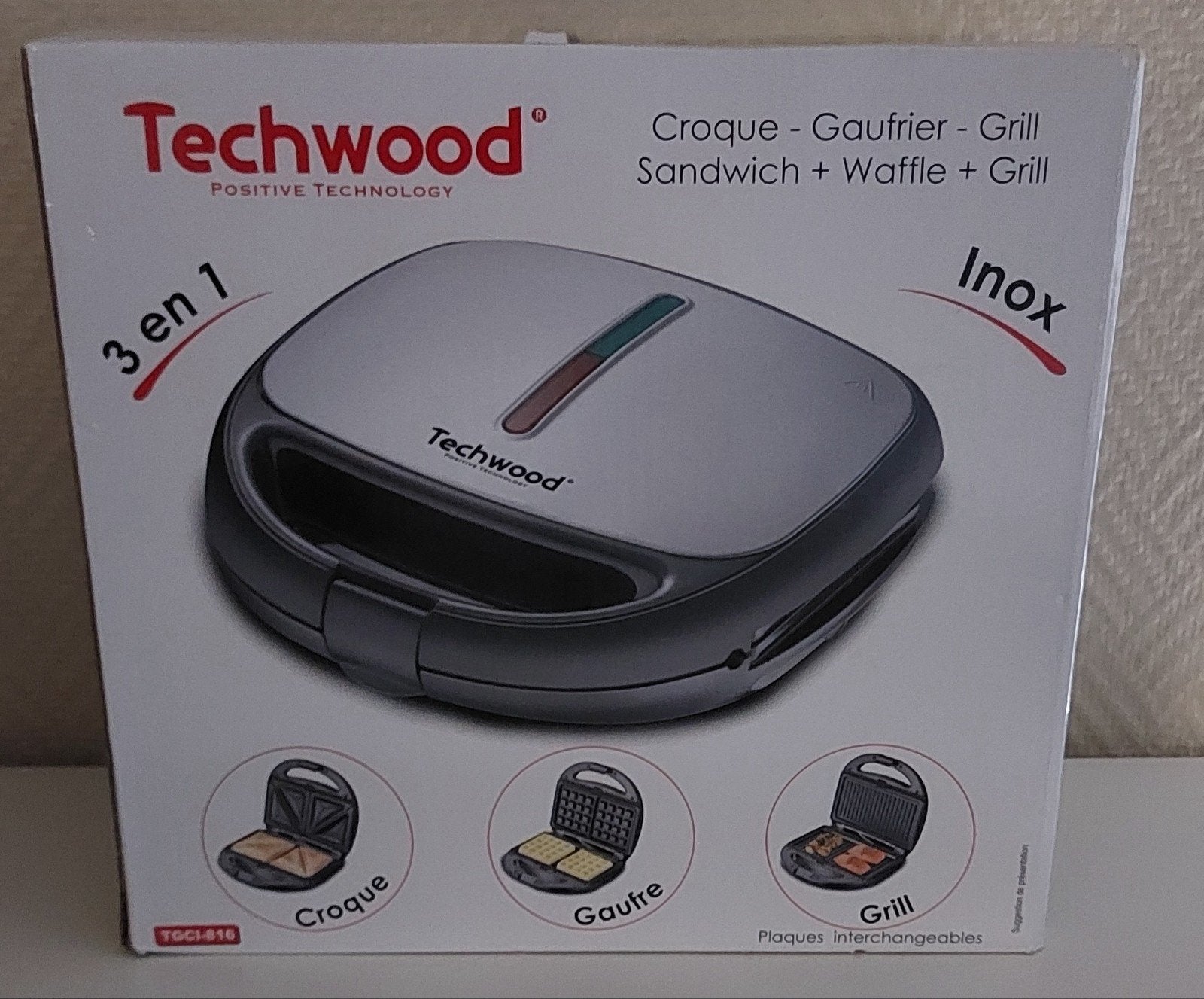 Croque-monsieur Wafels Grill
Techwood TGCI-816, Ophalen of Verzenden