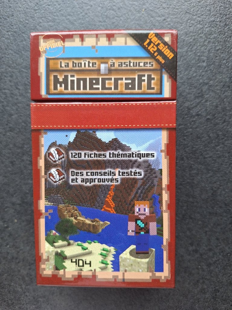 Boite à astuces Minecraft (version 1.12 & plus) neuve, Enlèvement, Neuf, Aventure et Action
