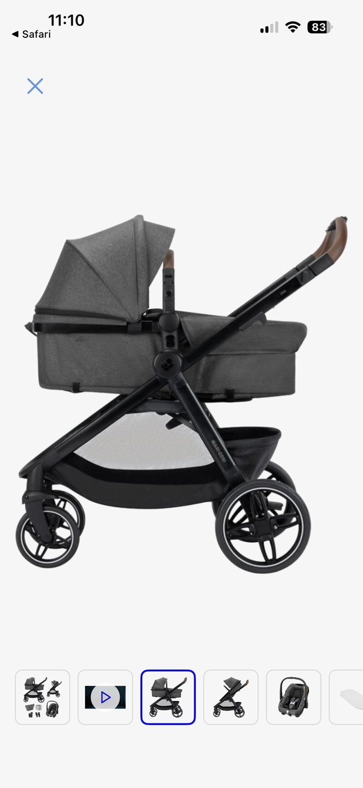 Poussette Maxi Cosi Zelia S Trio 2, Enlèvement, Comme neuf, Poussette