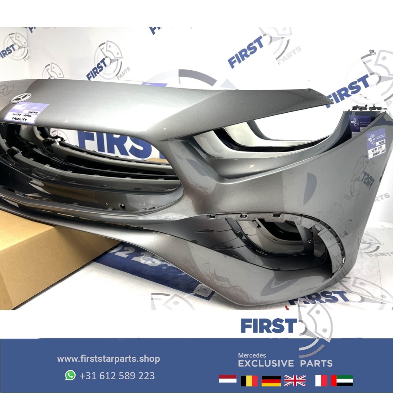W177 A Klasse FACELIFT AMG BUMPER 2023-2026 Mercedes VOORBUM, Gebruikt, -, Voor, Ophalen of Verzenden