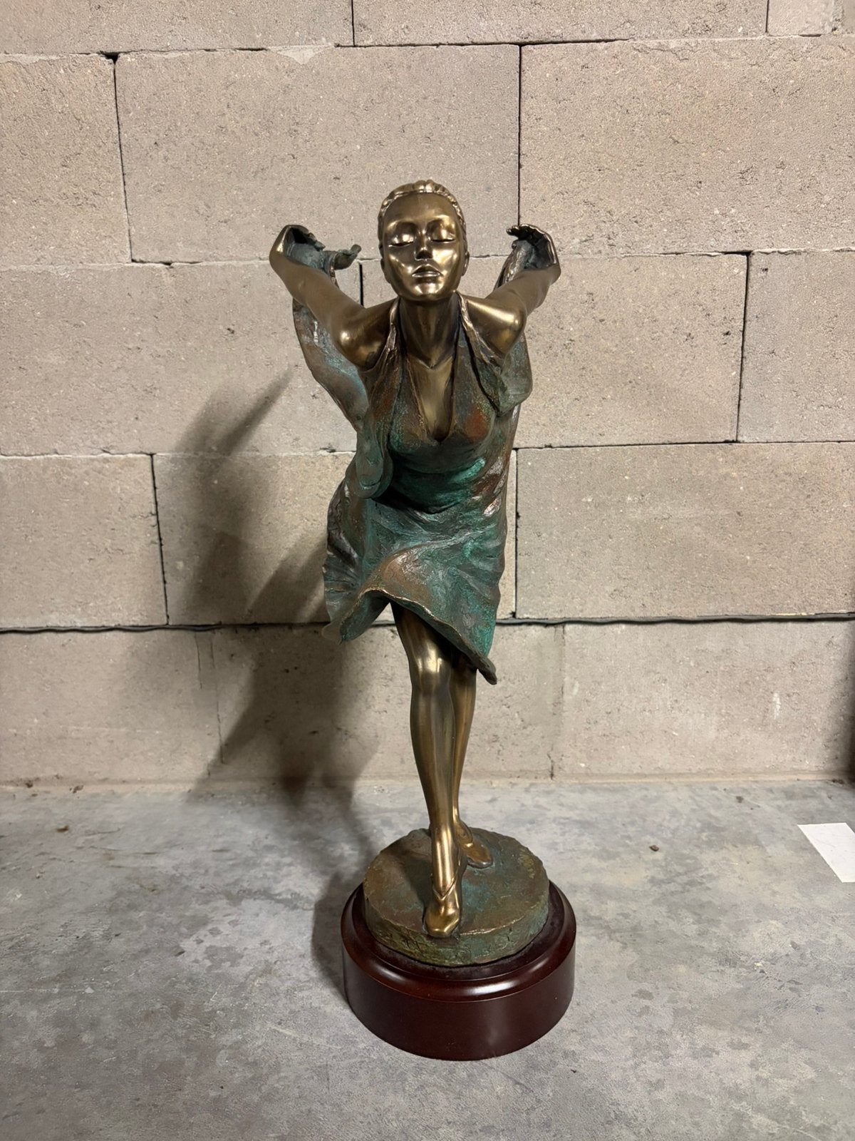 PAOR bronzen beeld – ballerina / danseres, Ophalen, Zo goed als nieuw
