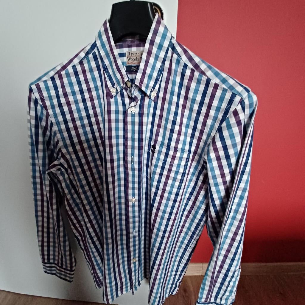 River woods hemdje 12 jaar, Vêtements | Hommes, Chemises, Enlèvement, Comme neuf, Bleu, River woods