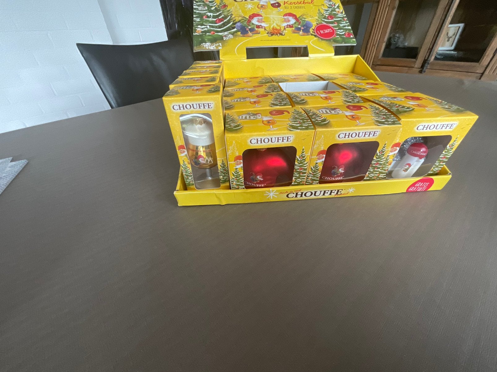Chouffe kerstdecoratie, Verzamelen, Biermerken, Ophalen, Nieuw
