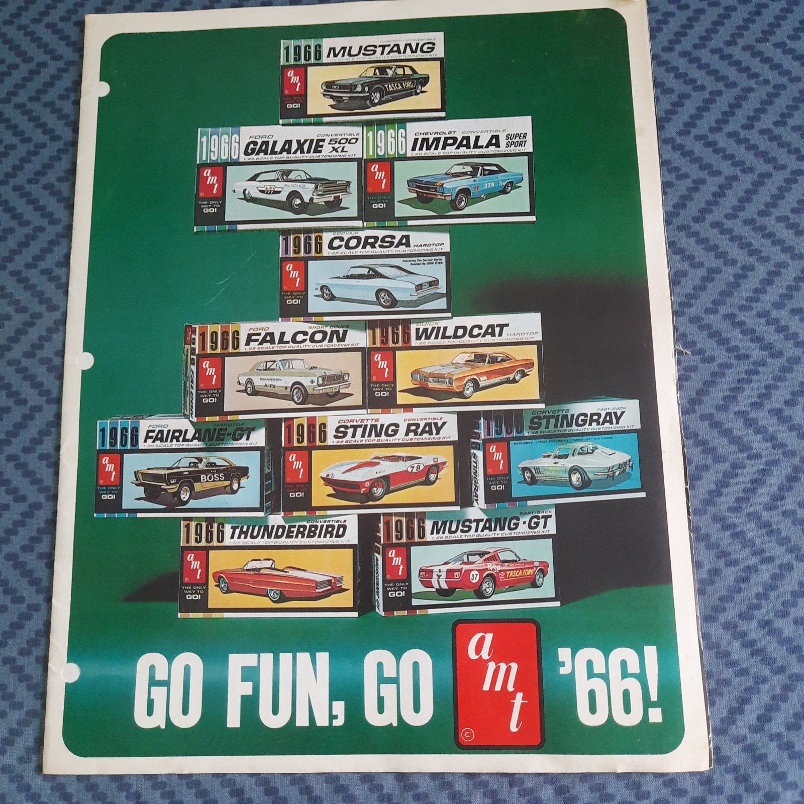 AMT USA modelbouwkits* 1966 VINTAGE CATALOGUS * PERFECT *, Auto, Groter dan 1:32, Zo goed als nieuw, Ophalen