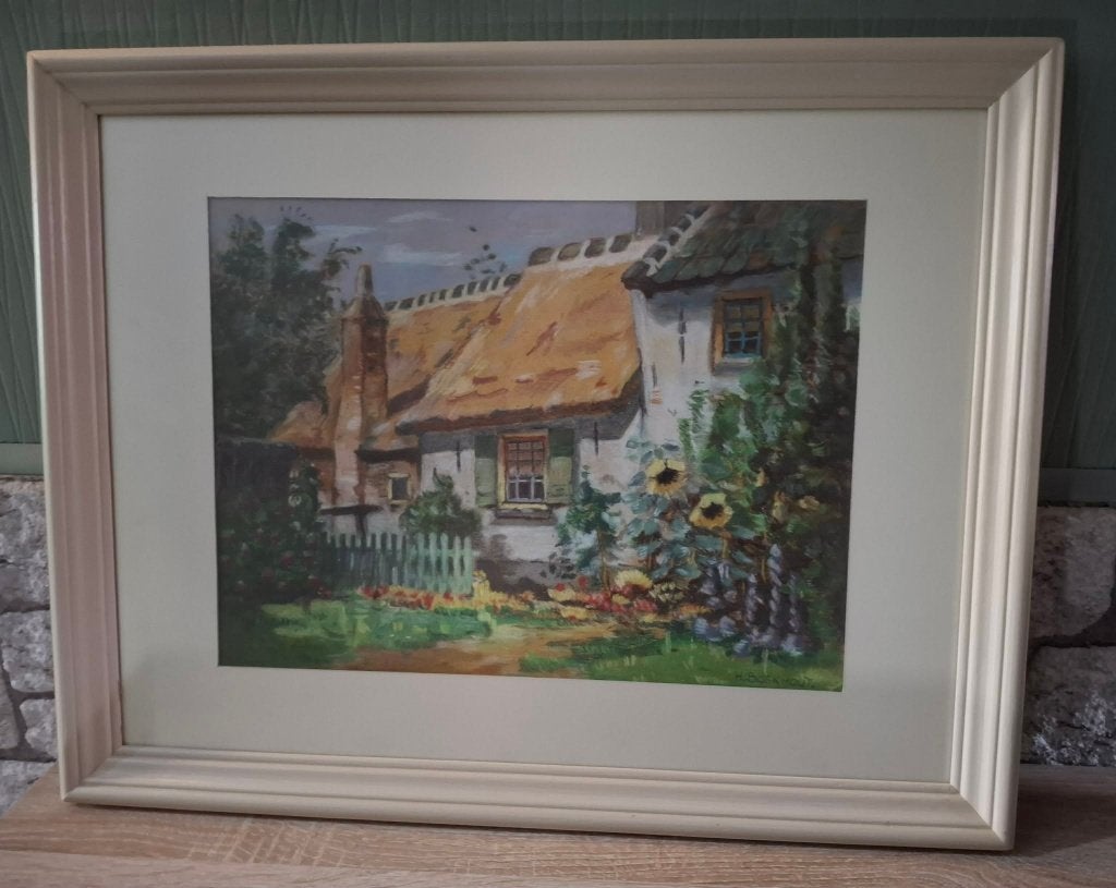 schilderij, Antiquités & Art, Encadré, Peinture à l'huile, Paysage, Enlèvement