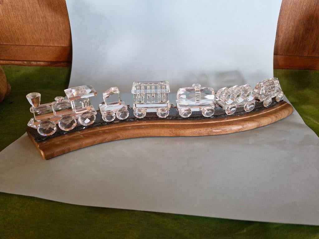 Swarovski 6delig trein met display, Ophalen of Verzenden, Zo goed als nieuw, Figuurtje