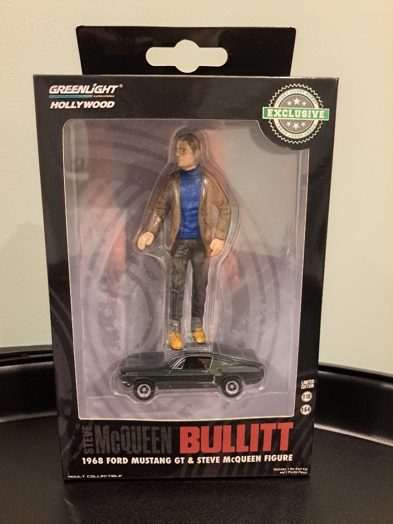 Steve McQueen Ford Mustang GT Bullitt Greenlight 1:64 & 1:18, Ophalen of Verzenden, Nieuw