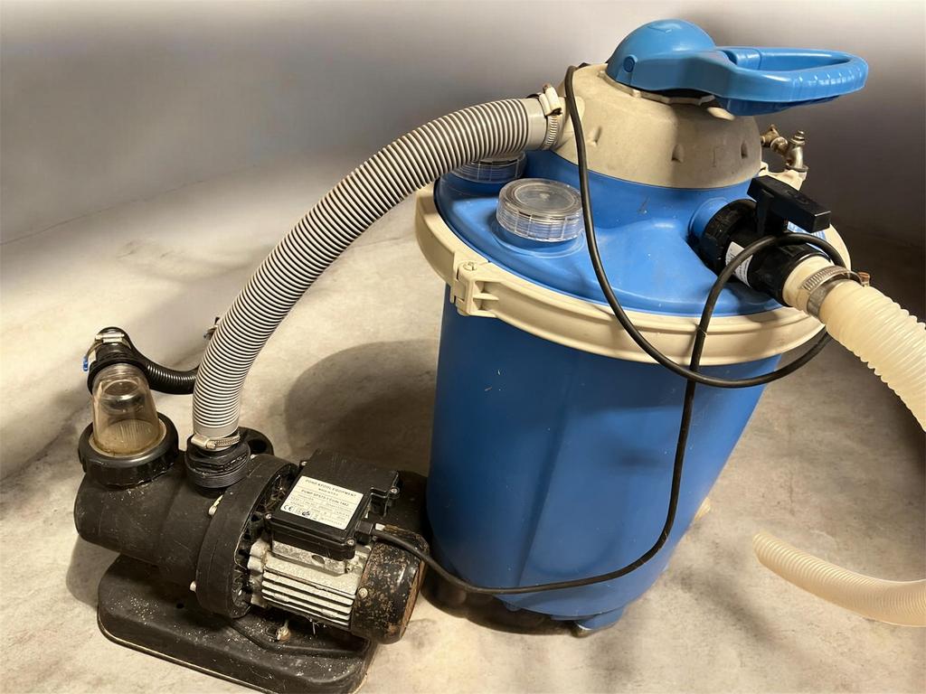 Zandfilter met pomp, Ophalen, Gebruikt