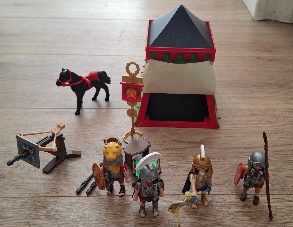 PLAYMOBIL 4273 Romeinse tent voor officieren en leger, Kinderen en Baby's, Complete set, Zo goed als nieuw, Figuren, Historisch