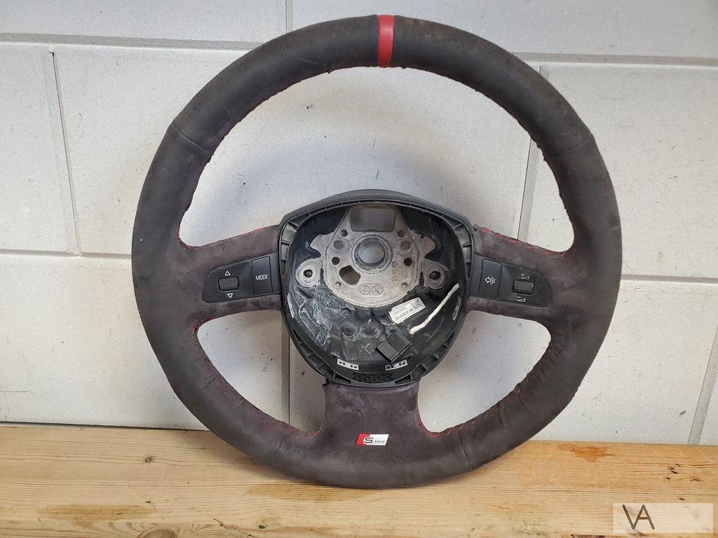 Audi A4 04-08 en A6 04-11 stuur S line met knoppen ALCANTARA, Auto-onderdelen, Gebruikt, -, -, -