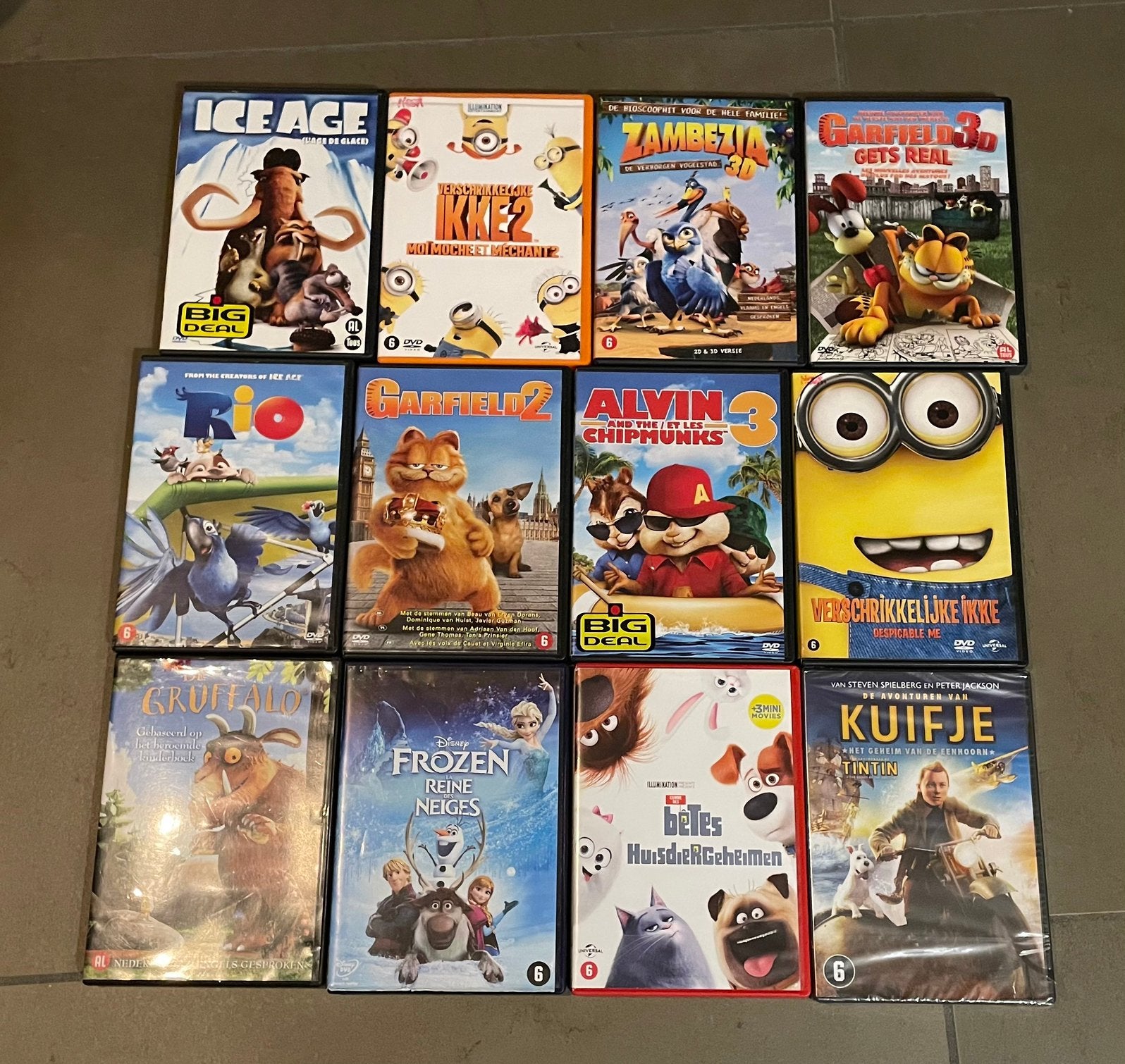 Lot 12 perfect werkende dvd’s, tekenfilms, Cd's en Dvd's, Ophalen of Verzenden, Zo goed als nieuw