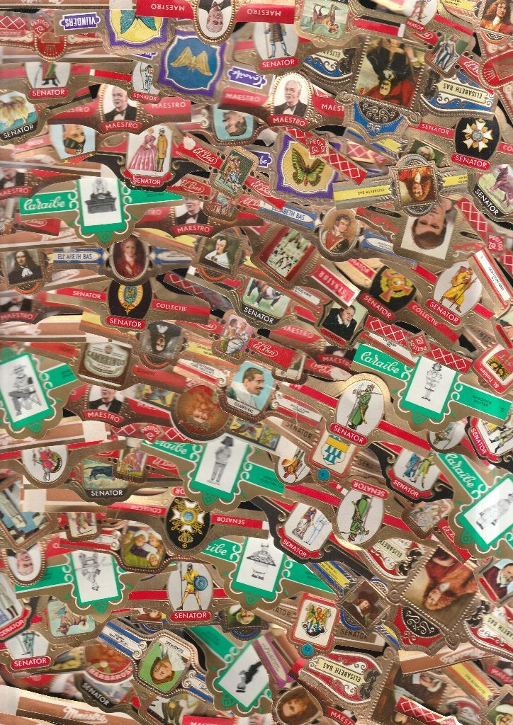 lot de 1000 anciens bracelets à cigares de Varia,, Envoi, Utilisé, Bagues de cigare
