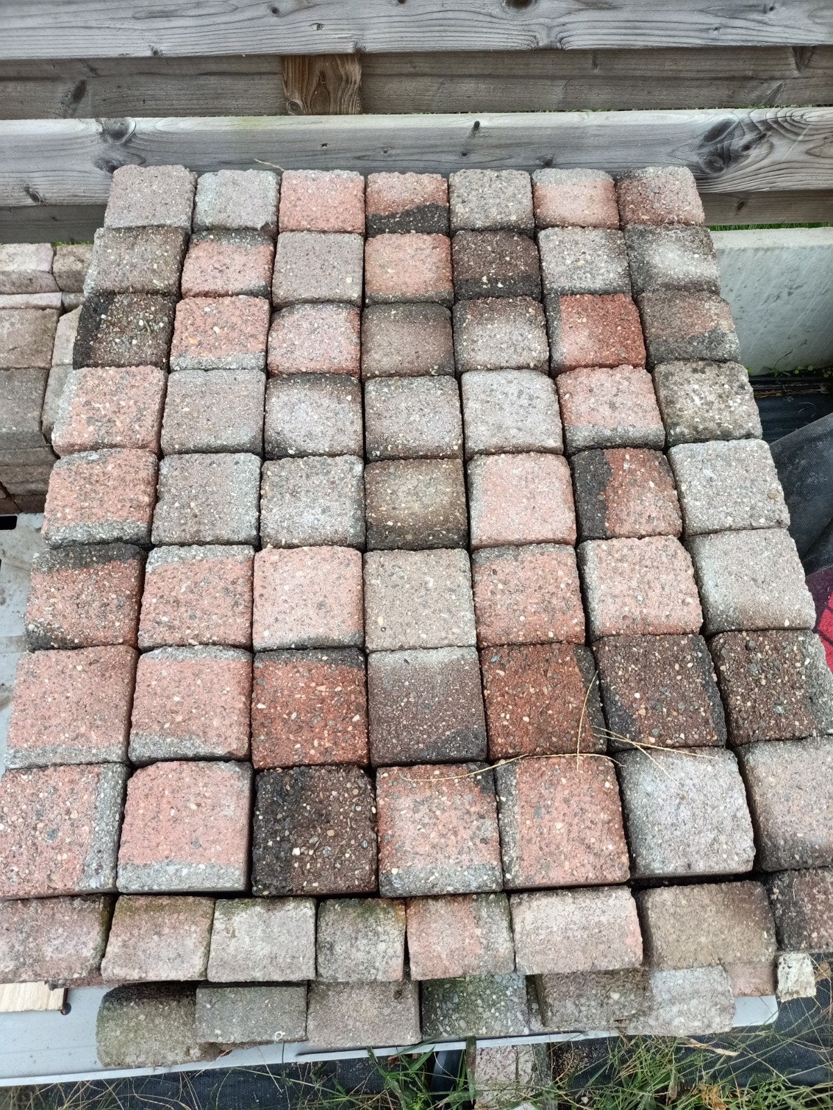GRATIS klinkers, Jardin & Terrasse, Pavé & Dalles, Enlèvement, Utilisé, Béton, Briques